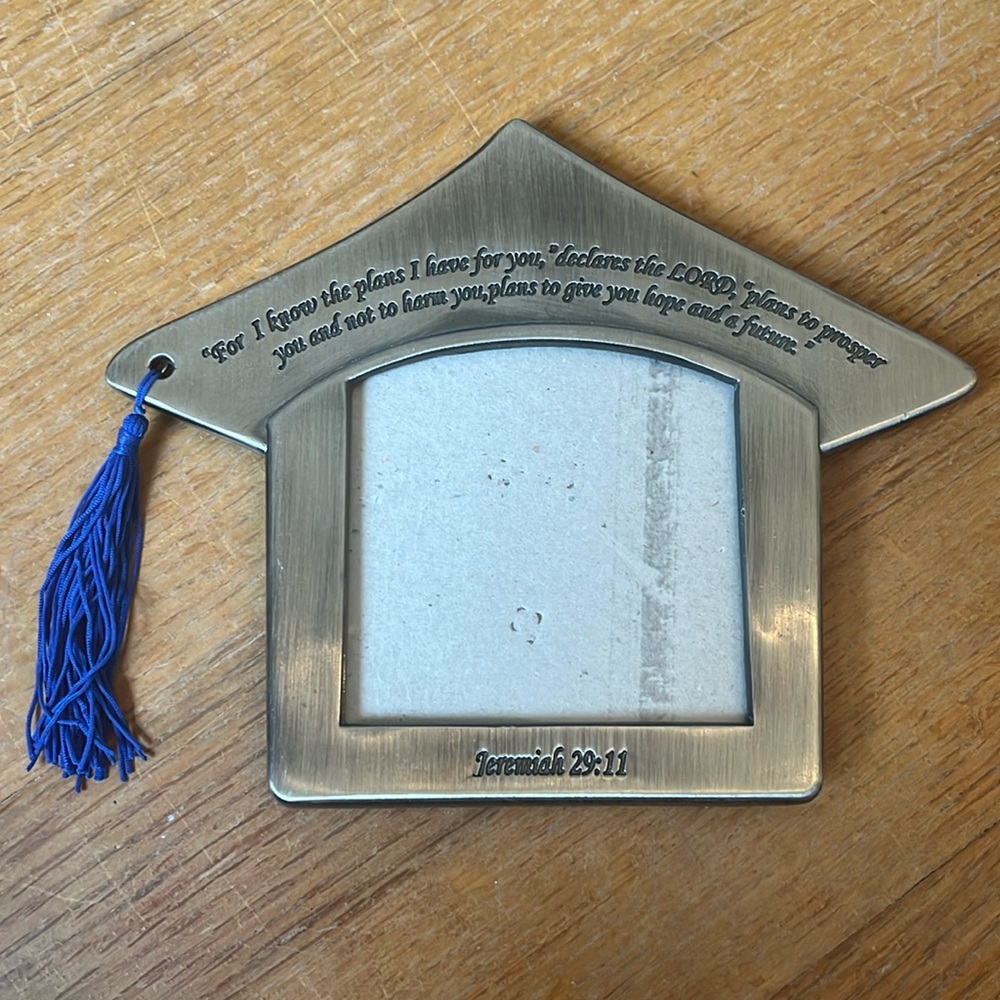 Picture frame for a graduate, great gift for students. Lovingly used.